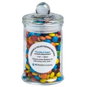Small Apothecary Jar with Mini M&Ms 115g