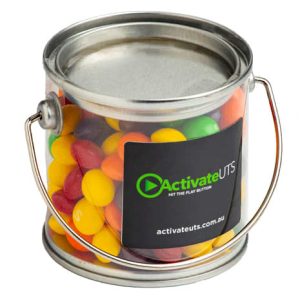 Small PVC Bucket with Skittles 180g