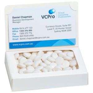 Bizcard Box with Chewy Mints 50g