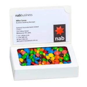 Bizcard Box with Mini M&Ms 50g