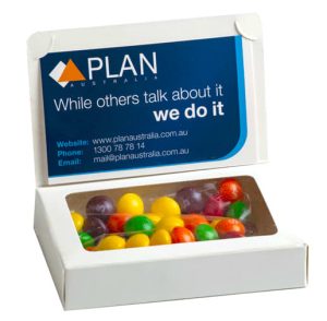 Bizcard Box with Skittles 50g