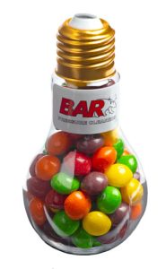 Light Bulb with Skittles 100g