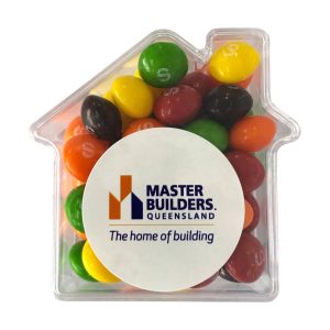 Acrylic House with Skittles 50g
