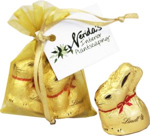 Organza Bag with 10g Gold Lindt Bunny x2