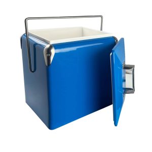 Retro Metal Ice Cooler Box 13L