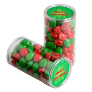 PET Tube with CHRISTMAS CHEWY Fruits 100g