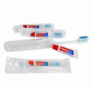 Compact Travel Toothbrush & 5g Paste Set